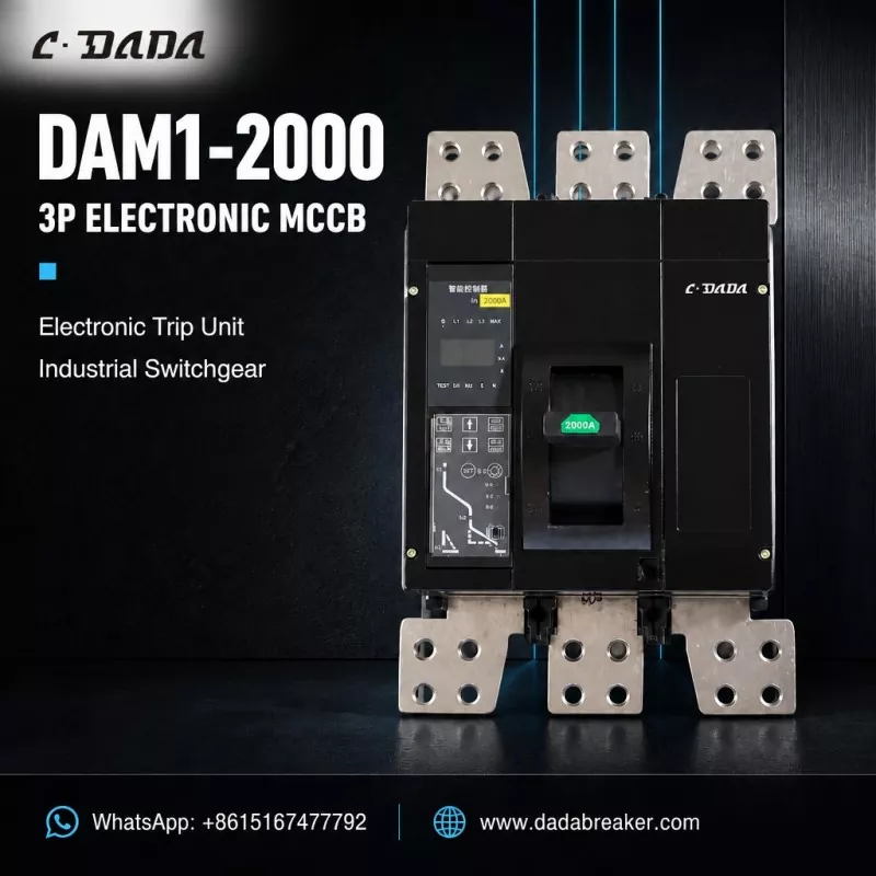 DAM1-2000 MCCB electrònic 3P per a aparells de commutació industrials | C·DADA Elèctrica